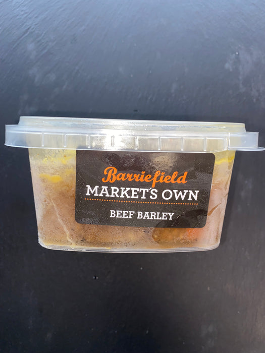 The Markets Own Beef Barley Soup